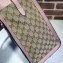 Gucci Ramble Layered GG Canvas Medium Tote Bag 370822 Nude Pink