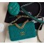 Chanel 19 Tweed Wallet on Chain WOC Bag and Coin Purse AP0985 Green 2020