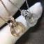 Cartier Real 18k love necklace diamond-paved